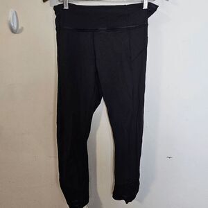 Lululemon Pace Queen Crop Leggings Women's Black Size 8